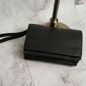 & Other Stories Black Wristlet Clutch